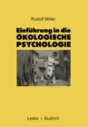 Image for Einfuhrung in die Okologische Psychologie