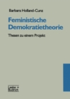 Image for Feministische Demokratietheorie: Thesen zu einem Projekt