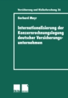 Image for Internationalisierung der Konzernrechnungslegung deutscher Versicherungsunternehmen.