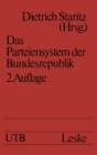 Image for Das Parteiensystem der Bundesrepublik: Geschichte - Entstehung - Entwicklung Eine Einfuhrung