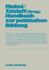 Image for Handbuch zur politischen Bildung