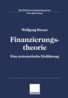 Image for Finanzierungstheorie: Eine systematische Einfuhrung