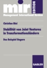 Image for Stabilitat von Joint Ventures in Transformationslandern: Das Beispiel Ungarn