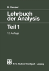 Image for Lehrbuch Der Analysis.