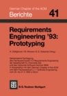 Image for Requirements Engineering &#39;93: Prototyping.