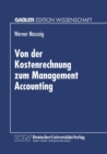 Image for Von Der Kostenrechnung Zum Management Accounting.