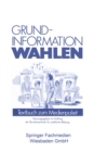 Image for Grundinformation Wahlen: Textbuch zum Medienpaket