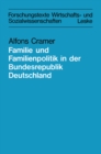 Image for Zur Lage der Familie und der Familienpolitik in der Bundesrepublik Deutschland