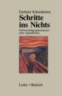 Image for Schritte ins Nichts : Selbstschadigungstendenzen unter Jugendlichen