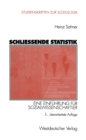 Image for Schlieende Statistik: Eine Einfuhrung fur Sozialwissenschaftler