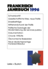 Image for Frankreich-jahrbuch 1996: Politik, Wirtschaft, Gesellschaft, Geschichte, Kultur