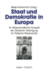 Image for Staat und Demokratie in Europa: 18. Wissenschaftlicher Kongre der Deutschen Vereinigung fur Politische Wissenschaft