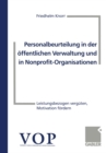 Image for Personalbeurteilung in der offentlichen Verwaltung und in Nonprofit-Organisationen: Leistungsbezogen verguten, Motivation fordern.