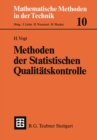 Image for Methoden der Statistischen Qualitatskontrolle