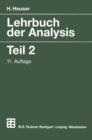Image for Lehrbuch der Analysis. : 2.