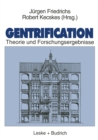 Image for Gentrification: Theorie und Forschungsergebnisse