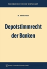 Image for Depotstimmrecht der Banken