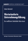 Image for Wertorientierte Unternehmungsfuhrung: Der modifizierte Stakeholder-Value-Ansatz.
