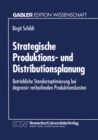 Image for Strategische Produktions- Und Distributionsplanung: Betriebliche Standortoptimierung Bei Degressiv Verlaufenden Produktionskosten.