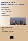 Image for Ansichten der Gesellschaft: Frankfurter Beitrage aus Soziologie und Politikwissenschaft