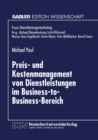 Image for Preis- Und Kostenmanagement Von Dienstleistungen Im Business-to-business-bereich.