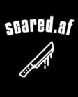 Image for Scared.af : Sketchbook For Drawing 200 Sheets - 5 Year Anniversary Gift For Wife - Paperback Sketch Pages How To Draw Horror Movie Characters - True Crime Notebook &amp; Sketch Book