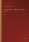 Image for Select Specimens of the Theatre of the Hindus : Vol. 2