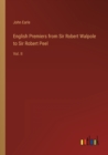 Image for English Premiers from Sir Robert Walpole to Sir Robert Peel : Vol. II