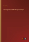 Image for Catalogue de la Bibliotheque Poetique