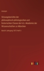 Image for Sitzungsberichte der philosophisch-philologischen und historischen Classe der k.b. Akademie der Wissenschaften zu Munchen : Band II Jahrgang 1872 Heft 5