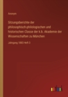 Image for Sitzungsberichte der philosophisch-philologischen und historischen Classe der k.b. Akademie der Wissenschaften zu Munchen : Jahrgang 1883 Heft 3