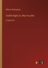 Image for Twelfth Night; Or, What You Will