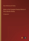 Image for Notes to the Complete Poetical Works of Percy Bysshe Shelley : in large print