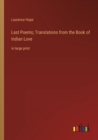 Image for Last Poems; Translations from the Book of Indian Love