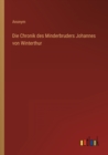 Image for Die Chronik des Minderbruders Johannes von Winterthur