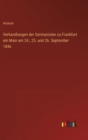 Image for Verhandlungen der Germanisten zu Frankfurt am Main am 24., 25. und 26. September 1846