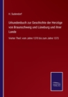 Image for Urkundenbuch zur Geschichte der Herzoege von Braunschweig und Luneburg und ihrer Lande