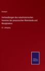 Image for Verhandlungen des naturhistorischen Vereines der preussischen Rheinlande und Westphalens : 22. Jahrgang
