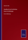 Image for Handbuch der Kirchlichen Kunst-Archaologie