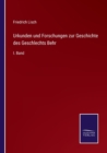 Image for Urkunden und Forschungen zur Geschichte des Geschlechts Behr