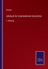 Image for Jahrbuch fur Vaterlandische Geschichte