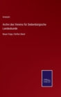 Image for Archiv des Vereins fur Siebenburgische Landeskunde