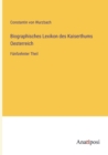 Image for Biographisches Lexikon des Kaiserthums Oesterreich