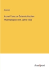 Image for Arznei-Taxe zur OEsterreichischen Pharmakopoee vom Jahre 1855