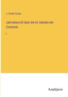 Image for Jahresbericht uber die im Gebiete der Zootomie : I.