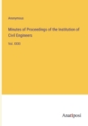 Image for Minutes of Proceedings of the Institution of Civil Engineers