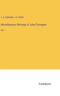 Image for Miscellaneous Writings of John Conington