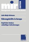Image for Fuhrungskrafte in Europa : Empirische Analyse zukunftiger Anforderungen