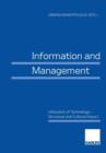 Image for Information and Management : Utilization of Technology — Structural and Cultural Impact