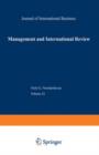 Image for Management and International Review